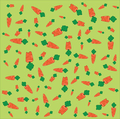 carrot seamless pattern art vector illustration. Eps 10