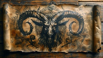 Demonic Hellspawn Goat Human Hybrid Satanic Temple Deity 