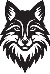 Minimalist Vector Illustrations of an Angry Fox Head for Eye-Catching Logos and Branding