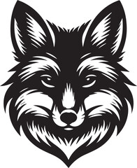 Minimalist Vector Illustrations of an Angry Fox Head for Eye-Catching Logos and Branding