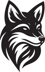Minimalist Vector Illustrations of an Angry Fox Head for Eye-Catching Logos and Branding