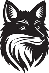 Minimalist Vector Illustrations of an Angry Fox Head for Eye-Catching Logos and Branding