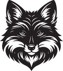 Minimalist Vector Illustrations of an Angry Fox Head for Eye-Catching Logos and Branding