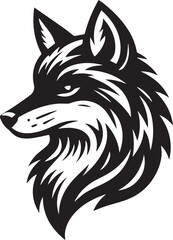 Minimalist Vector Illustrations of an Angry Fox Head for Eye-Catching Logos and Branding