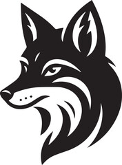 Minimalist Vector Illustrations of an Angry Fox Head for Eye-Catching Logos and Branding