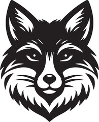 Minimalist Vector Illustrations of an Angry Fox Head for Eye-Catching Logos and Branding