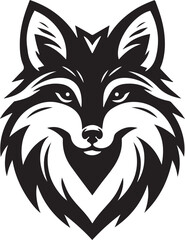 Minimalist Vector Illustrations of an Angry Fox Head for Eye-Catching Logos and Branding