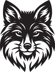 Minimalist Vector Illustrations of an Angry Fox Head for Eye-Catching Logos and Branding
