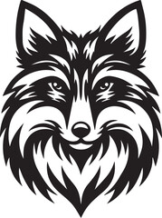 Minimalist Vector Illustrations of an Angry Fox Head for Eye-Catching Logos and Branding