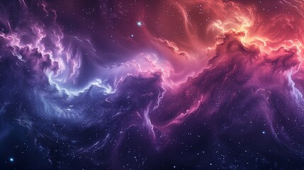 Beautiful hues of Galaxy backdrop, realistic cinematic illumination.
