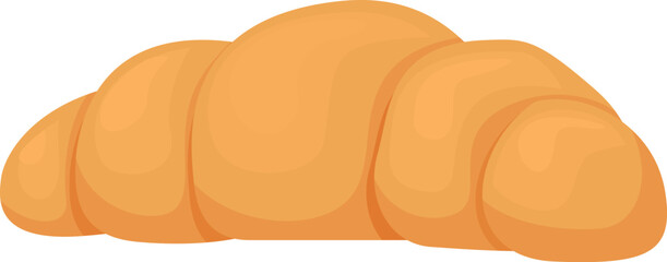 Delicious golden brown croissant is waiting to be enjoyed as part of a tasty breakfast