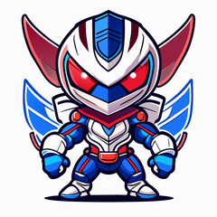 Sublimation Alien Mascot Vector Illustration for Clothing and Decor