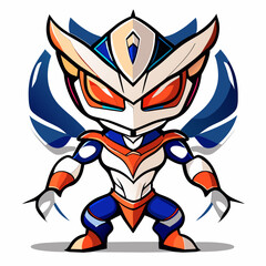 Obraz premium Sublimation Alien Mascot Vector Illustration for Clothing and Decor