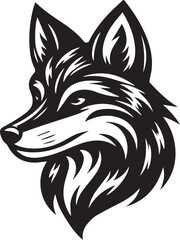 Minimalist Vector Illustrations of an Angry Fox Head for Eye-Catching Logos and Branding