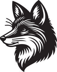 Minimalist Vector Illustrations of an Angry Fox Head for Eye-Catching Logos and Branding