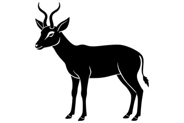 deer animal silhouette vector illustration