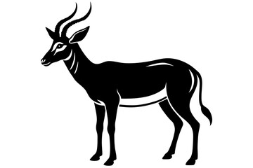 deer animal silhouette vector illustration