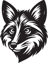 Minimalist Vector Illustrations of an Angry Fox Head for Eye-Catching Logos and Branding