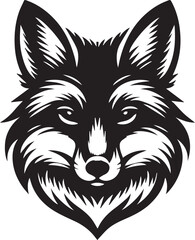 Minimalist Vector Illustrations of an Angry Fox Head for Eye-Catching Logos and Branding