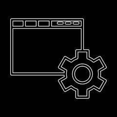 Browser Setting icon Design