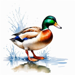 Obraz premium duck on the water