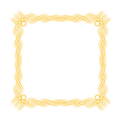 orange square frame wave and neon light