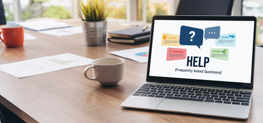 Help screen on the website provide answer to FAQ frequently asked question snugly with knowledge information and solution by customer support