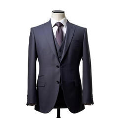 isolated white background of business suit