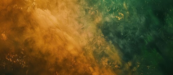 Textured background blending green and orange with gold accents, providing a unique and abstract backdrop for various design projects