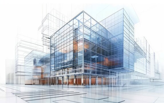BIM technology used to create an integrated digital model of a building