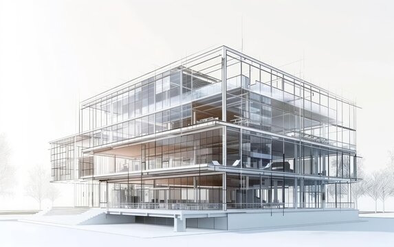 BIM technology used to create an integrated digital model of a building