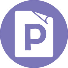 File, powerpoint, document icon