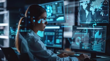 Remote work tools enabling a team to collaborate seamlessly in a hightech virtual workspace