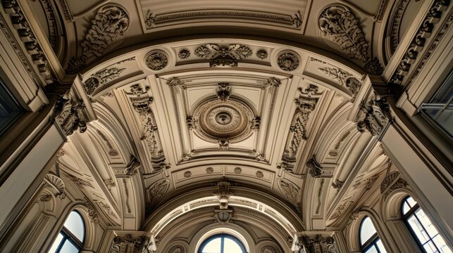 Vaulted ceilings in a historic structure, showcasing architectural mastery