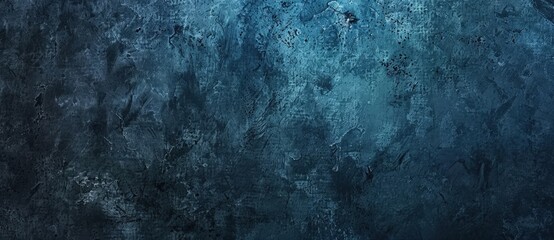 Fototapeta premium Dark blue concrete wall with a rough plaster pattern, perfect for a grungy design. Add your creative touch to the dramatic backdrop