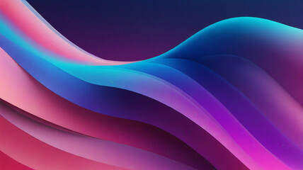 Fototapeta premium 3d neon abstract gradient wave background. abstract neon background concept. 