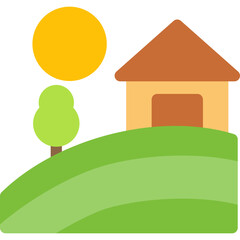 Fields Landscape Icon