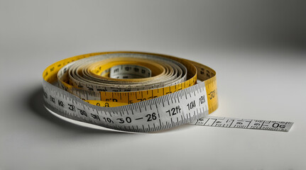 Measure Tape isolated on white background, Generative.AI
