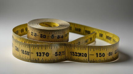 Measure Tape isolated on white background, Generative.AI
