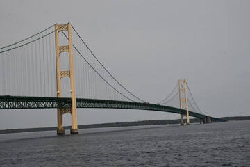 approaching Mackinac bridge