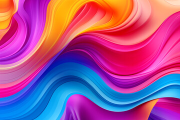 Obraz premium Abstract background colored stains and waves of liquid glossy paint 