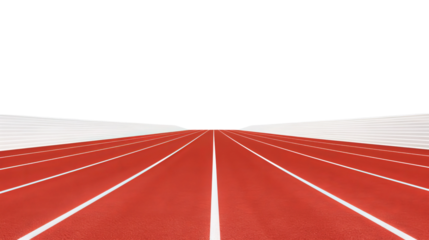 running track on a track