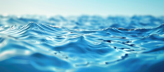 Refreshing water background with blue ripples: perfect for your design