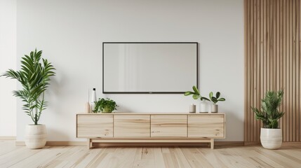 Blank frame mockup set against a pristine white background