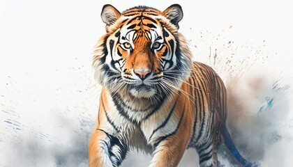 Naklejka premium ilustración de tigre 7