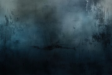 Obraz premium Moody grunge background in dark blue and grey with a subtle vignette, perfect for adding depth to designs like web banners and posters