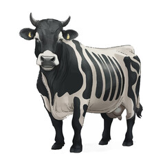 Cow flat illustration image
