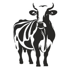 Cow flat illustration image