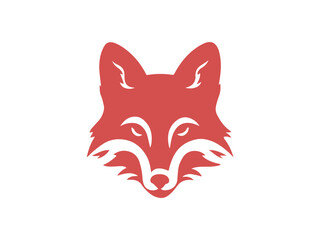 fox head isolated on white