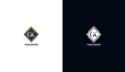 GK luxury logo. Gk letter icon, luxury, elegant. Graphic vector illustration design